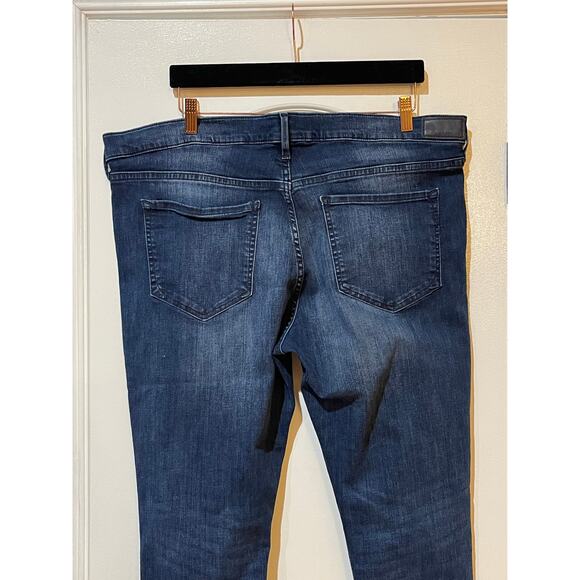 NWT EXPRESS Denim Jeans Mid Rise Stretch Legging 18S Blue - Picture 9 of 11